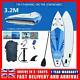 10ft 3.2m Paddle Longboard Stand Up Sup Inflatable Surfboard Pump Kayak Adult Uk