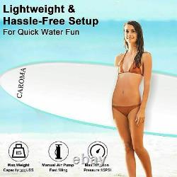 10FT Fast Inflatable Surf Paddle Board SUP Stand Up Paddleboard &Accessories Set