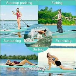 10FT Fast Inflatable Surf Paddle Board SUP Stand Up Paddleboard &Accessories Set