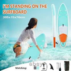 10FT Inflatable SUP Board Stand Up Paddle Surfing Board Paddleboard Kayak KIT GB