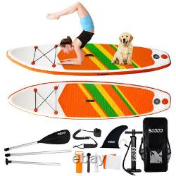10FT Inflatable SUP Stand Up Paddle Board Surfing surf Board paddleboard 3 Fins
