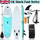 10ft Inflatable Sup Surfboard Paddle Stand Up Board 300x76x15cm Inc Warranty