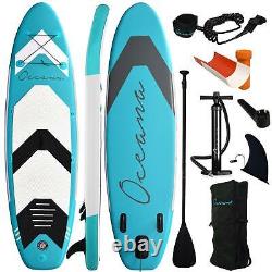 10FT Inflatable Stand Up Paddle Board Durable SUP Accessories Carry Bag Set BLUE