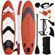 10ft Inflatable Stand Up Paddle Board Durable Sup Accessories Carry Bag Set Red