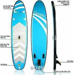 10FT Inflatable Stand Up Paddle Board Non-Slip Surfboard SUP Board Adjustable UK