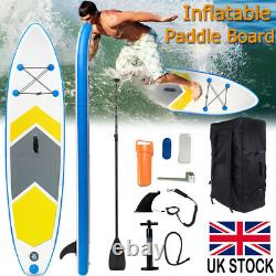 10FT Inflatable Stand Up Paddle Board SUP Padding Surfboard Adjustable Non-Slip