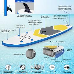 10FT Inflatable Stand Up Paddle Board SUP Padding Surfboard Adjustable Non-Slip