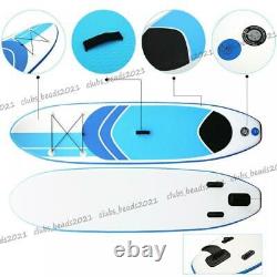10FT Inflatable Stand Up Paddle Board SUP Surfboard 6'' Thick With Complete Kit UK