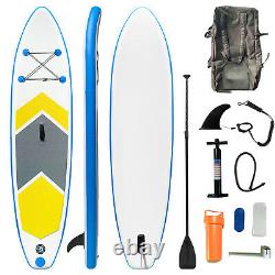 10FT Inflatable Stand Up Paddle Board SUP Surfboard Adjustable Non-Slip Deck