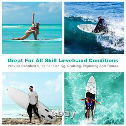 10FT Inflatable Stand Up Paddle SUP Board Surfing Surf Board Paddleboard with Pump
