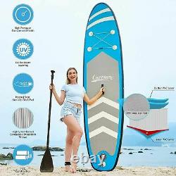 10FT Inflatable Stand Up Paddle SUP Board Surfing surf Board paddleboard Blue