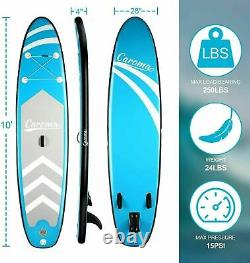 10FT Inflatable Stand Up Paddle SUP Board Surfing surf Board paddleboard E 156