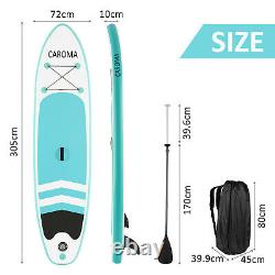 10FT Inflatable Stand Up Paddle SUP Board Surfing surf Board paddleboard Pump UK