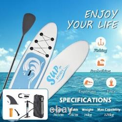 10FT Inflatable Surfboard Stand Up Paddle Board SUP Non-Slip Deck & Accessories
