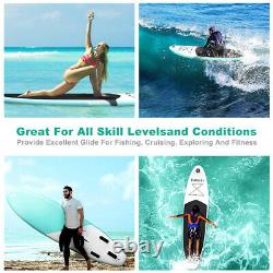 10FT SUP Inflatable Surfing Board Soft Surf Stand Up Paddle Board with Pump