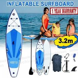 10FT Stand Up Paddle Board Inflatable SUP Surfboard Complete Pump & Bag Kit