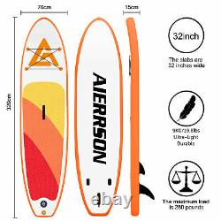10FT Stand Up Paddle Board SUP Surfing Surf Rapid Inflatable Accessories Kit UK