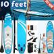 10feet Inflatable Stand Up Paddle Board Sup Surfboard Adjustable Non-slip Deck A