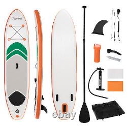 10Ft Inflatable Non-Slip Paddle Stand Up Board w Adjustable Paddle, Carry Bag
