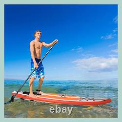 10Ft Inflatable Stand Up Paddle Board Kit Adjustable Paddle, Non-Slip Deck Board