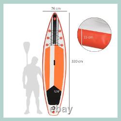 10Ft Inflatable Stand Up Paddle Board Kit Adjustable Paddle, Non-Slip Deck Board