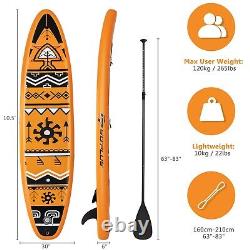 10.5FT Inflatable Stand Up Paddle Board Portable Surfboard With Sup Accessories