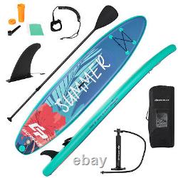10.5FT Inflatable Stand Up Paddle Board SUP Surfboard Adjustable Non-Slip Deck