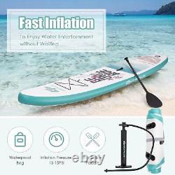 10.5FT Inflatable Stand Up Paddle Board SUP Surfboard Adjustable Non-Slip WithPump