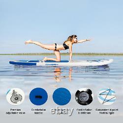 10.5FT Inflatable Stand Up Paddle Board SUP Surfboard Adjustable Non-Slip g J3P3