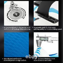 10.5FT Inflatable Stand Up Paddle Board SUP Surfboard Adjustable Non-Slip g J3P3