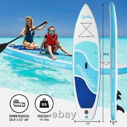 10.5 FT Fitness Club Inflatable Stand Up Paddle Board Boat Full Kit Accessories