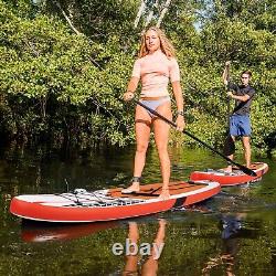 10.5' Inflatable Stand Up Paddle Board SUP with Carrying Bag Aluminum Paddle