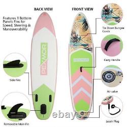 10.5' Thick Stand Up Paddle Board Inflatable SUP Surfboard Completed Set With Bag