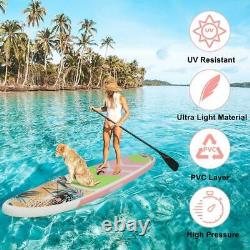 10.5' Thick Stand Up Paddle Board Inflatable SUP Surfboard Completed Set With Bag