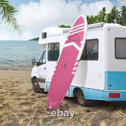 10.5'x30 Pink ISUP Inflatable Stand Up Paddle Board Surf Control Non-Slip Deck