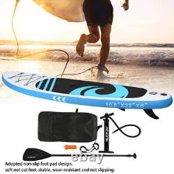 10.6FT Inflatable Stand Up Paddle Board SUP Surfboard Adjustable Non-Slip Deck