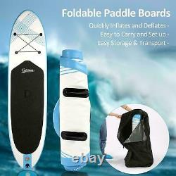 10.6FT SurfBoard Set Inflatable SUP Stand Up Paddle Board Paddleboard Pump Kayak