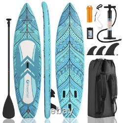 10.6' Inflatable Paddle Board SUP Stand Up Surfboard Complete Kit Accessories