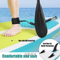 10.6 Inflatable Stand Up Paddle Board SUP Surfboard Adjustable Non-Slip s Q6Y4
