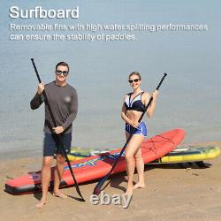 10.6 Inflatable Stand Up Paddle Board Surfboard with Pump Accessories C4Y7
