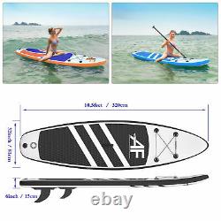 10'6 Paddle Board Inflatable Stand Up SUP Surf Surfboard Paddleboard Beginner