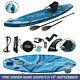 10'6 Stand Up Paddle Board Inflatable Sup Barracuda Blue With Kayak Seat & Kit