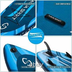 10'6 Stand up Paddle Board Inflatable SUP Barracuda Blue with Kayak Seat & Kit