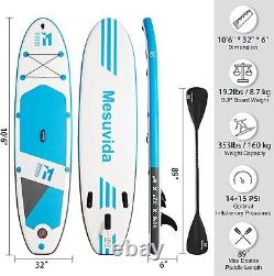 10'6' Stand up Paddle Board Inflatable SUP Complete Package Included NEXTDAY DEL