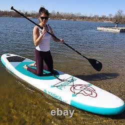 10.6ft Inflatable Stand Up Paddle Board- SUP Board for All Skill Levels with SU