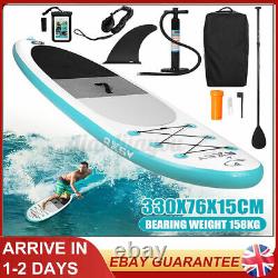 10.8FT Stand Up Paddle Board Sup Surfboard Inflatable Paddleboard 20PSI 350lb