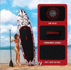 10' 8 Inflatable Stand up paddle Board SUP Board SUP with Kayak Seat Camo 10