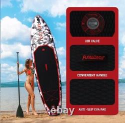 10' 8 Inflatable Stand up paddle Board SUP Board SUP with Kayak Seat Camo 2056