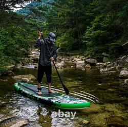 10' 8 Inflatable Stand up paddle Board SUP Board SUP with Kayak Seat Camo 3605