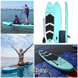 10 Ft Inflatable Stand Up Paddle Board Surfboard With Foot Rope Tail Fin S8V0